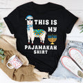 This is My Pajamakah Shirt Funny Llama Hanukkah Pajama T Shirt, Funny Hanukkah Shirts, Chanukah Gifts