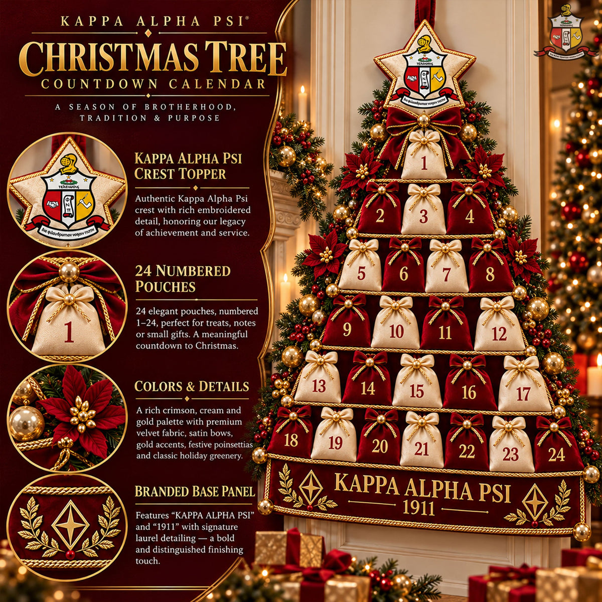Premium Christmas Tree Countdown Calendar HANNN TND KAP 1510263