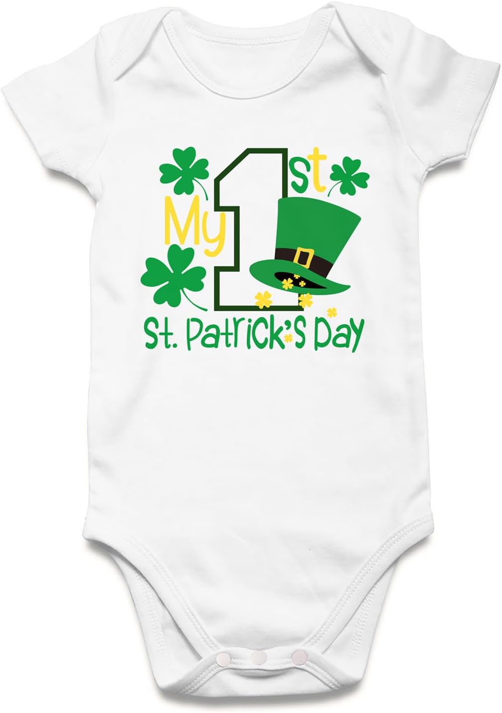 UNICOMIDEA Baby Boys Girls Romper Letter Printed Newborn Outfit Short Sleeve Bodysuits 0-12 Months