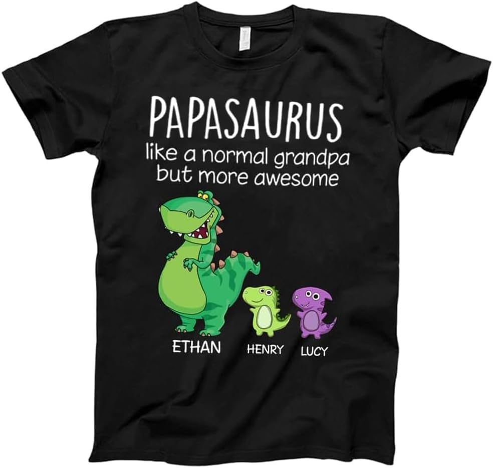 Personalized Shirt for Dad Shirt with Kids, Gifts for Dad Papa Shirts, Fathers Day Birthday Gifts, Gifts for Men Shirt