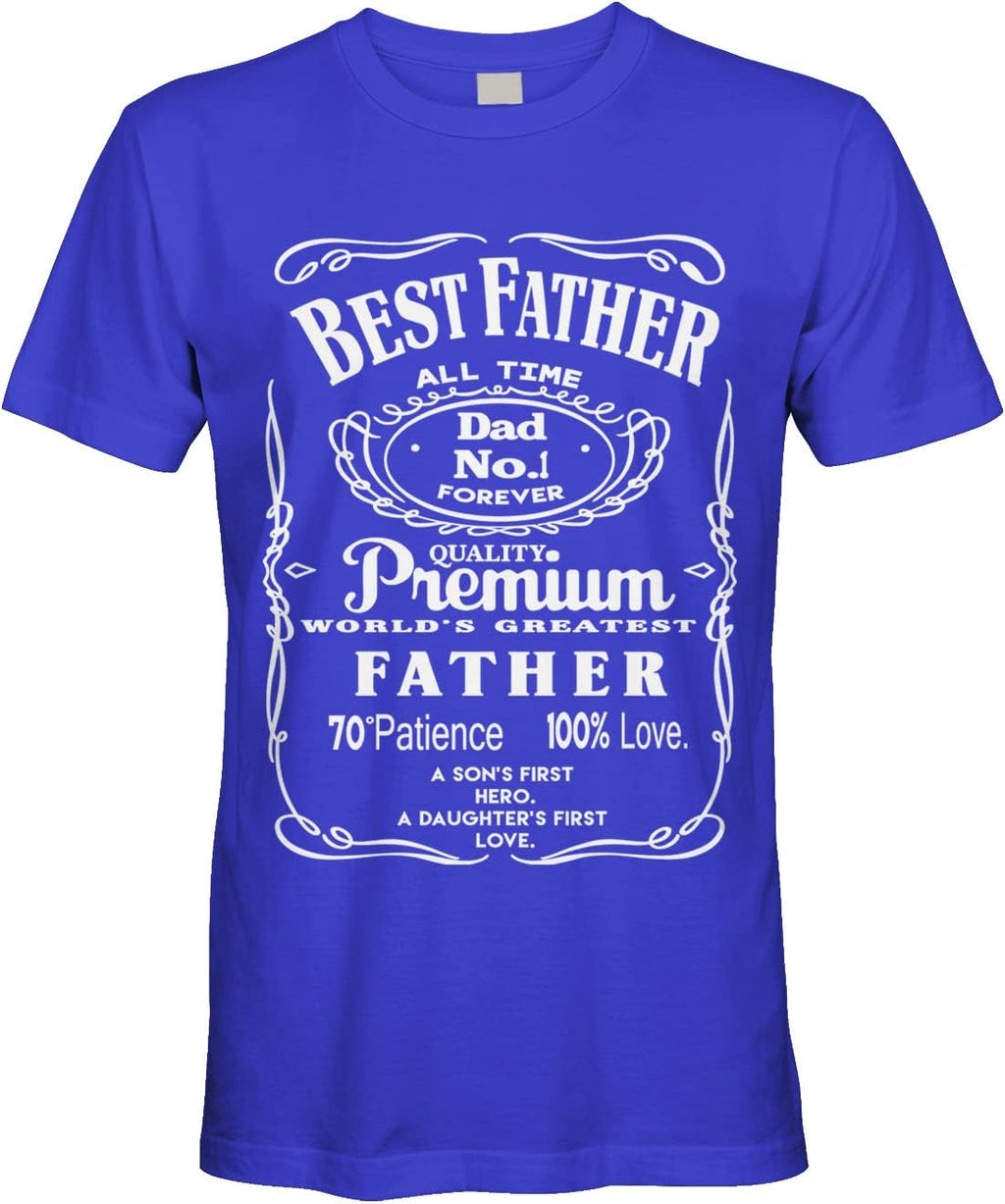 Men's Best Father Premium Dad World's Greatest No.1