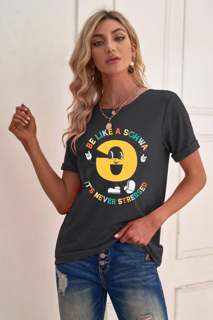 Autism Awareness Shirt Women Be Like A Schwa It's Never Stressed Shirts Speech Therapy Pathologist Tee Dyslexia Teacher Tops