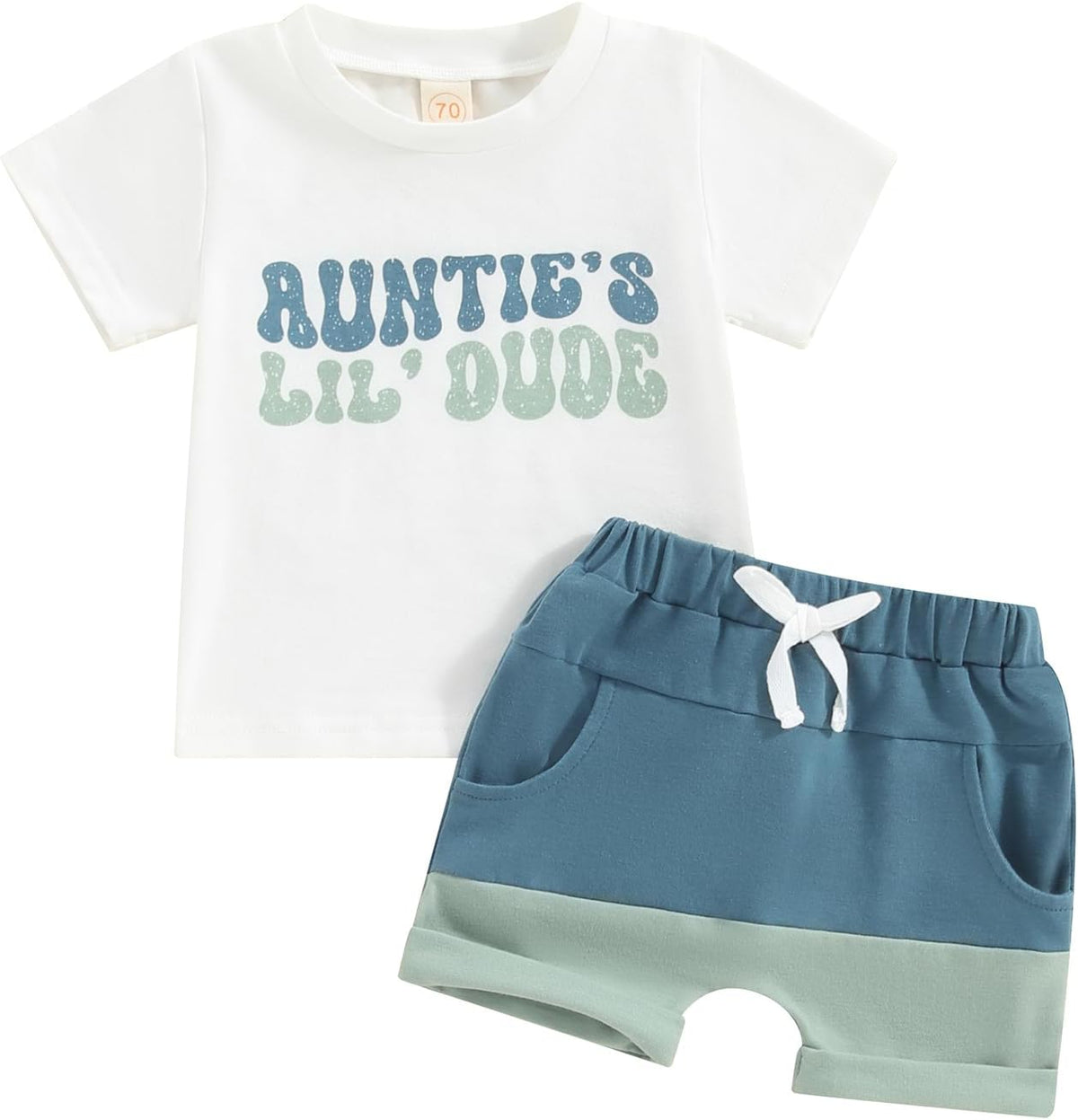 BemeyourBBs Toddler Baby Boy Summer Clothes Funny Letter T Shirt Elastic Waist Pockets Shorts Set 2 Piece Outfit