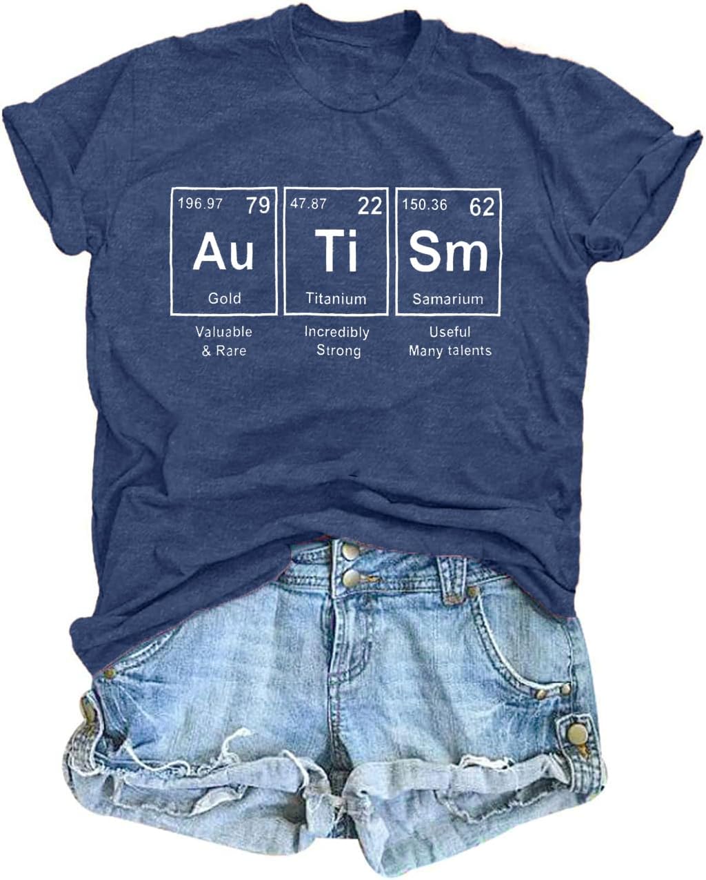 Autism Awareness Shirt Women: Inspirational Tshirts Special Educational T-Shirt Mental Health Tee Autistic Funny Graphic Tops