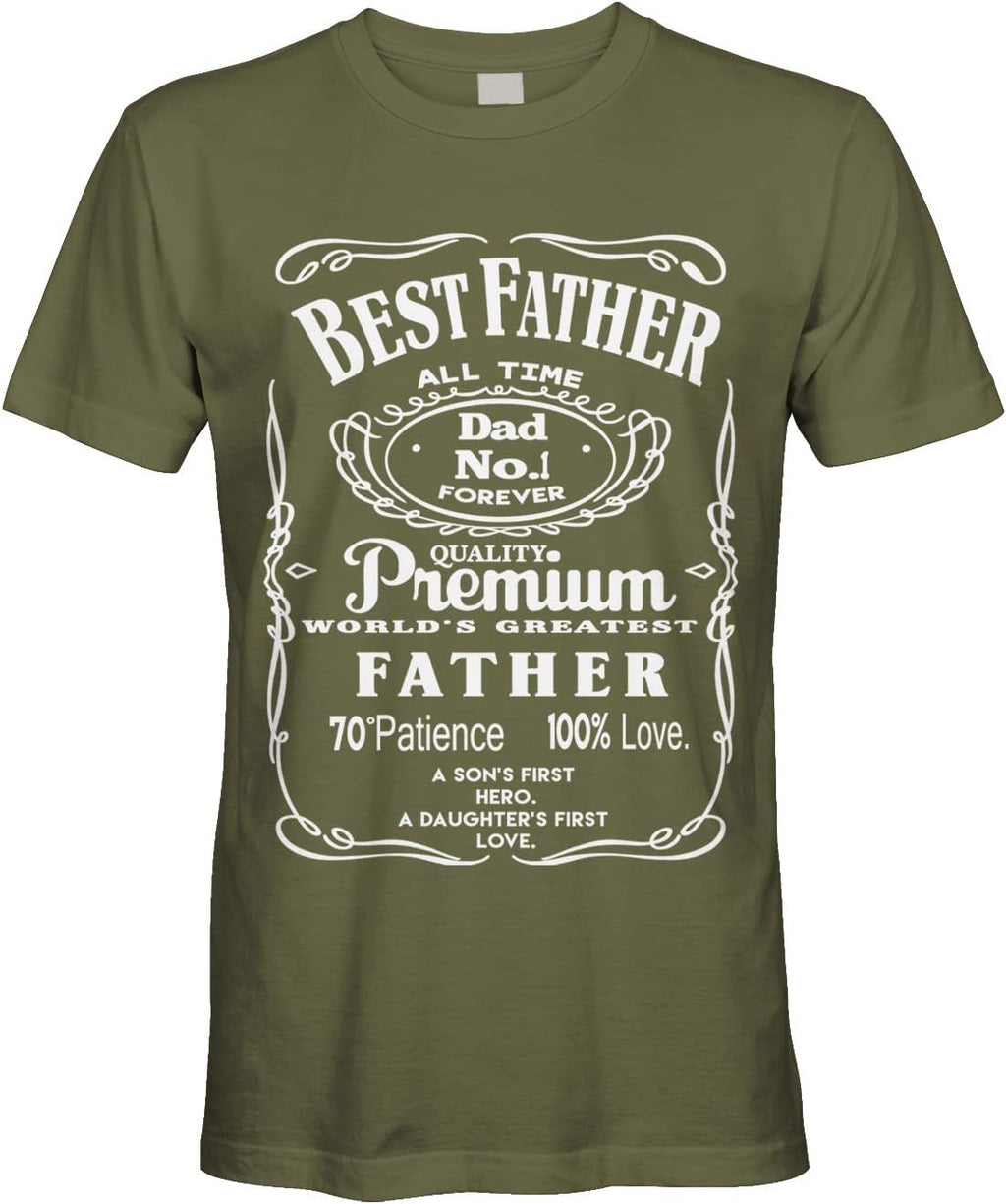 Men's Best Father Premium Dad World's Greatest No.1