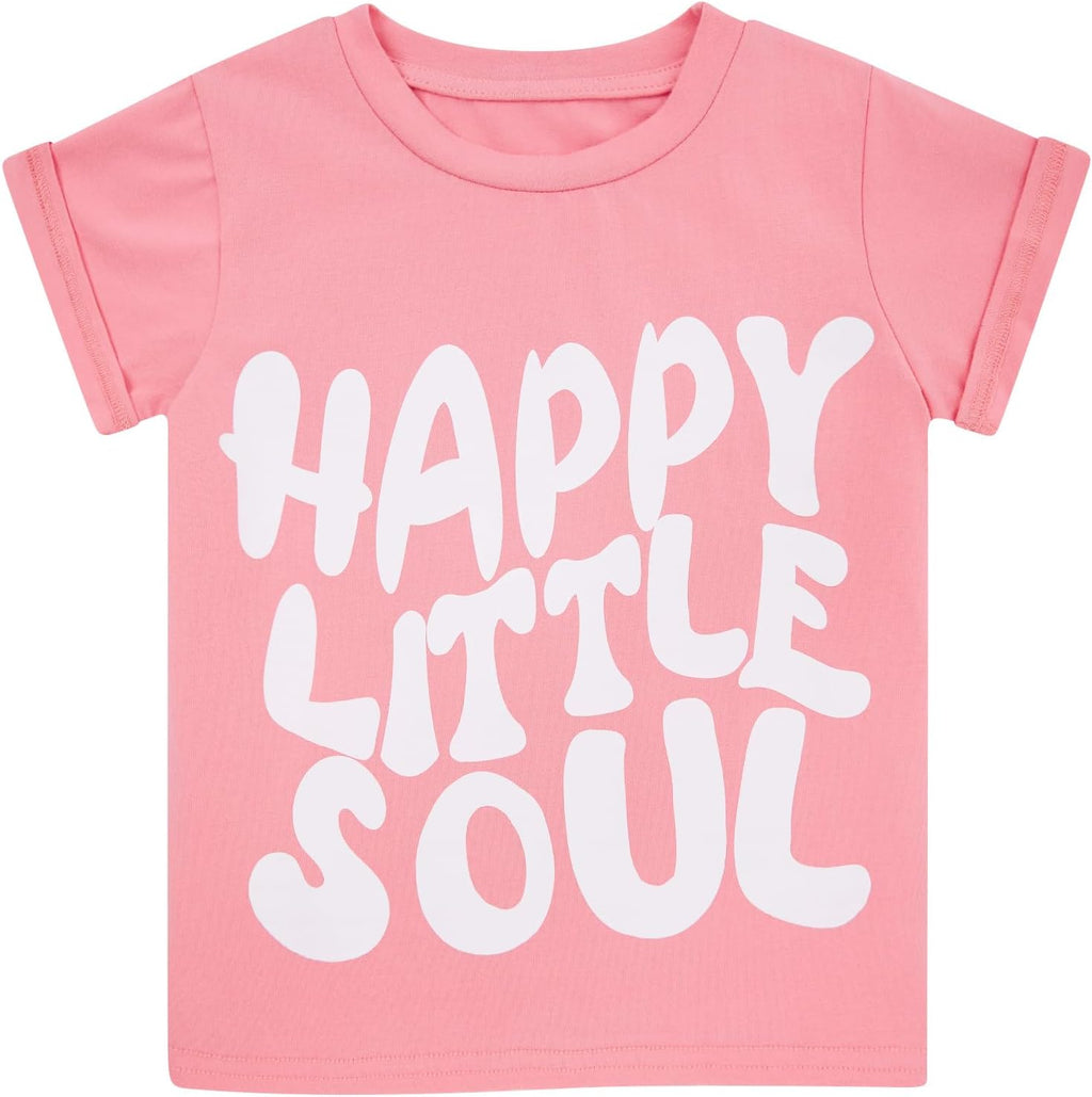 UNICOMIDEA Toddler Girls T-Shirt Graphic Short Sleeve Tee Shirts for 2-6 Years