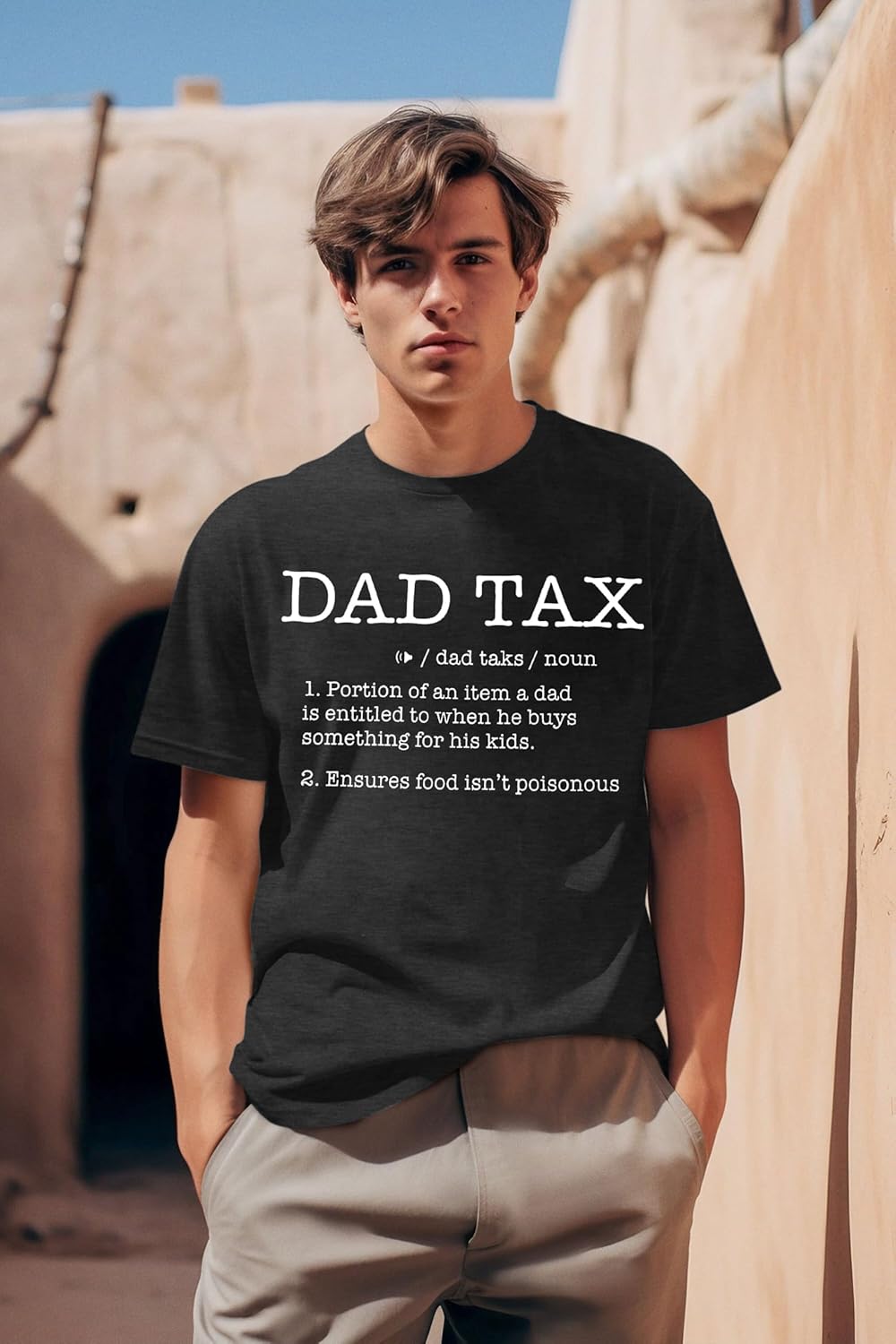 Dad Tax Shirt for Men Funny Dad Joke Definition Tee Fathers Day T-Shirt Men Boys Gifts Tshirt Cool Dads Club Tops