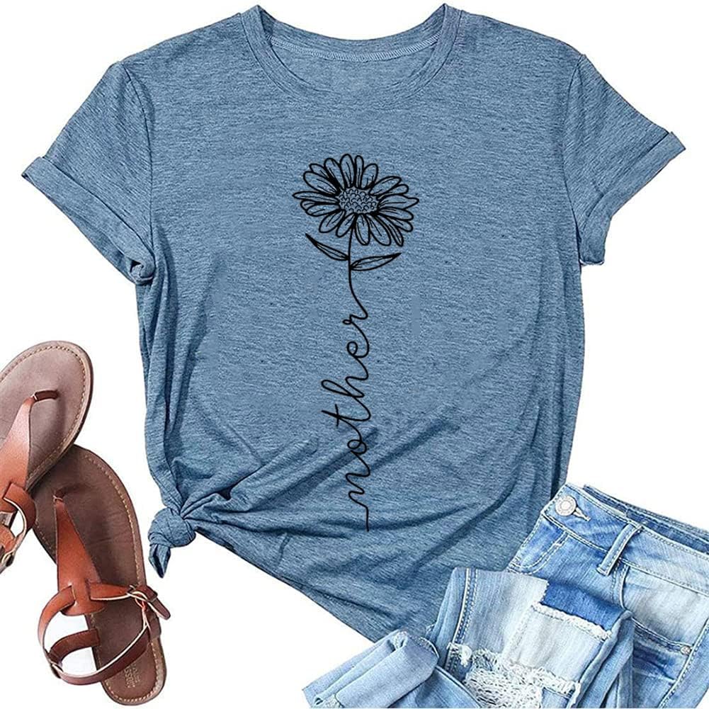 Bealatt Women's Sunflower Graphic Shirts Sunflower Pattern Print Tank Tops Casual Sleeveless Summer Tops Holiday Tee Shirt Mother Shirt
