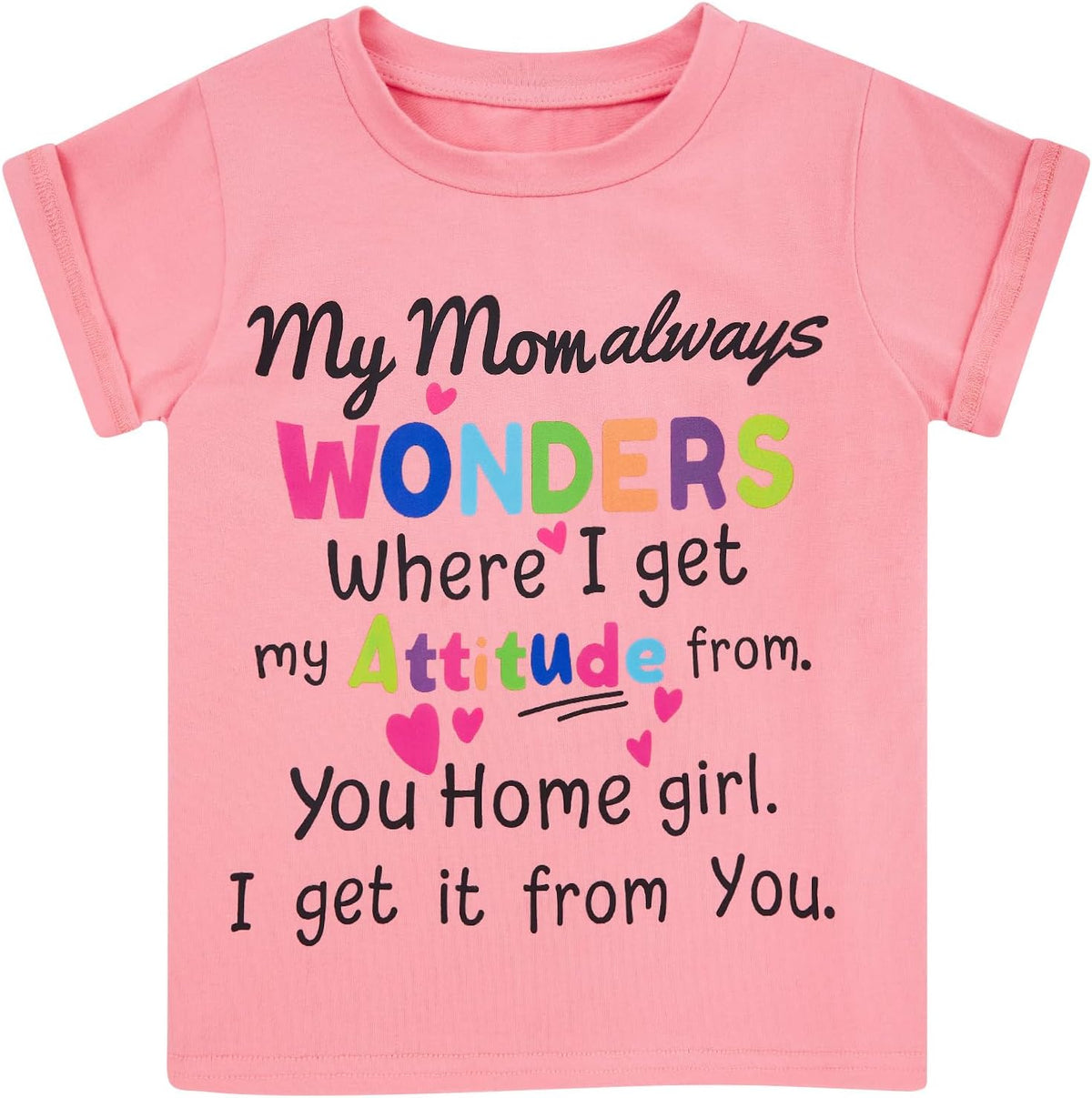 UNICOMIDEA Toddler Girls T-Shirt Graphic Short Sleeve Tee Shirts for 2-6 Years