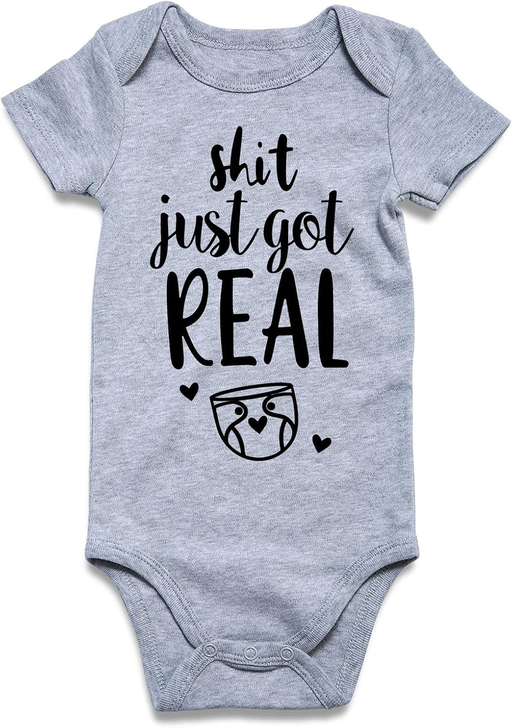 UNICOMIDEA Baby Boys Girls Romper Letter Printed Newborn Outfit Short Sleeve Bodysuits 0-12 Months