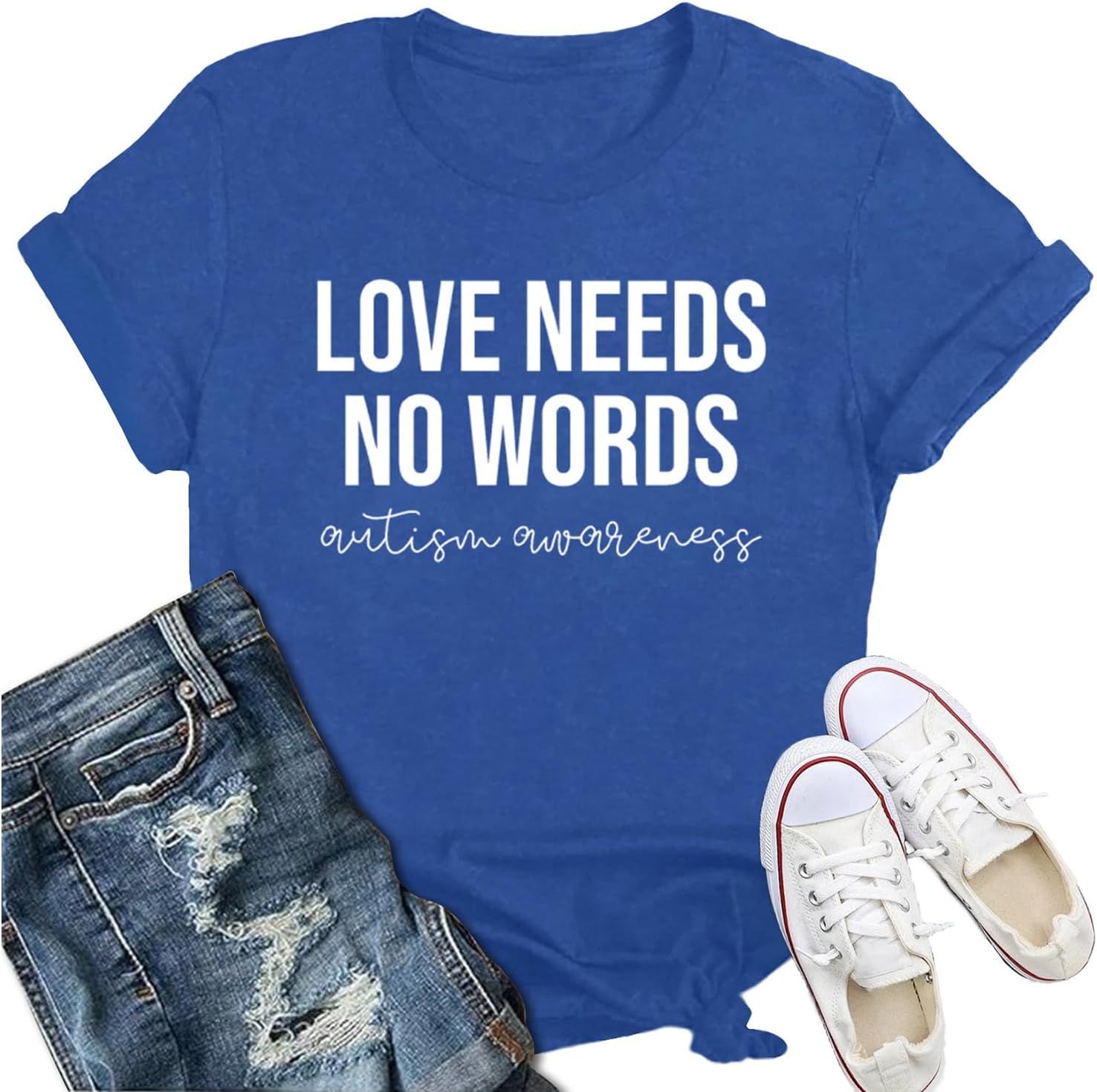 IFQ Autism Awareness Shirt for Women Autistic Support ASD T-Shirt Special Education Tee