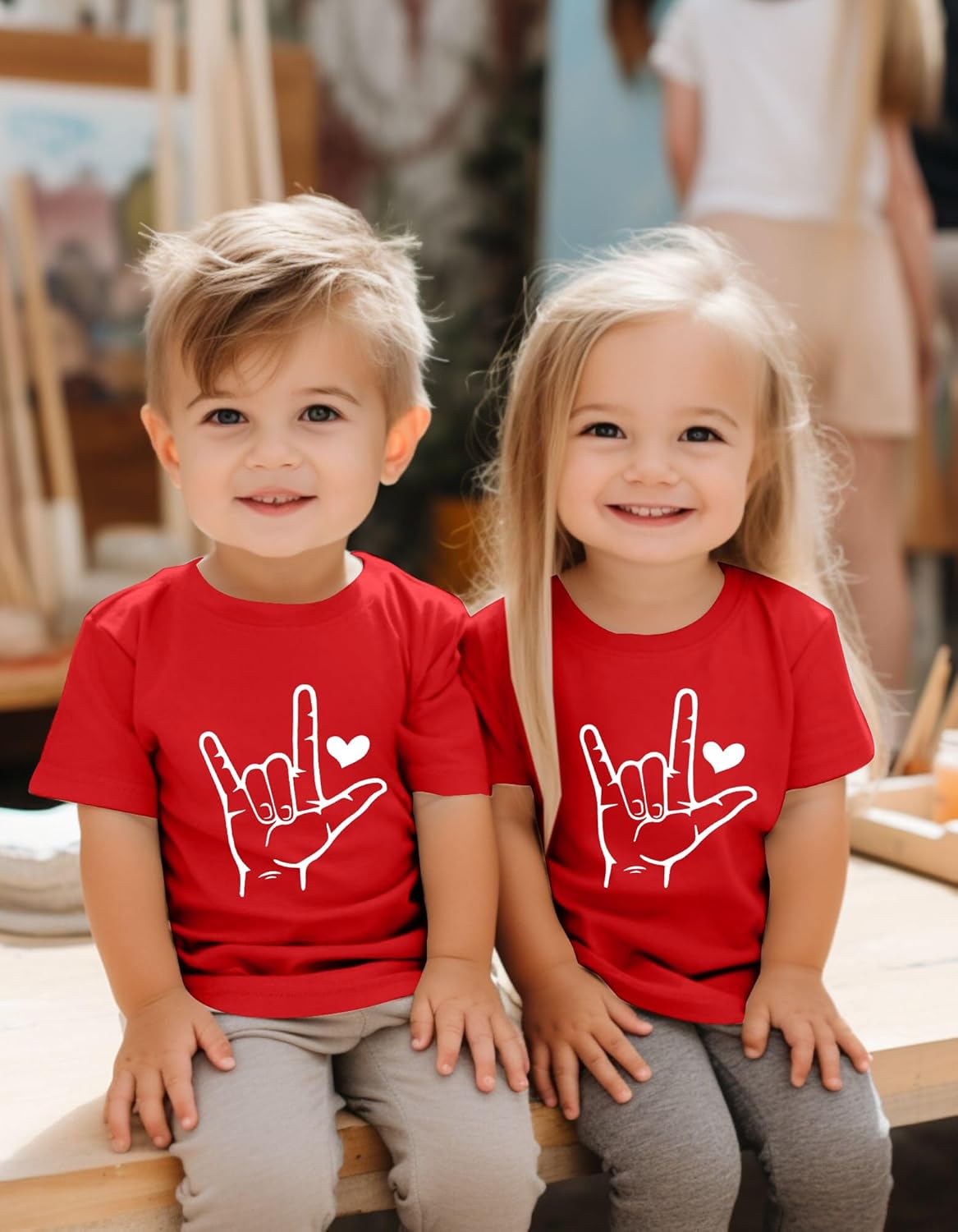 Mommy and Me Valentines Outfits: Boys Girls Toddler T-Shirt Valentines Shirts Cute Kid Gifts Tee Matching Tee Tops
