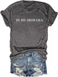 T-Shirt for Mama Women's Mom Life Graphic Tees Casual Cute Mother's Day Tops for Mommy