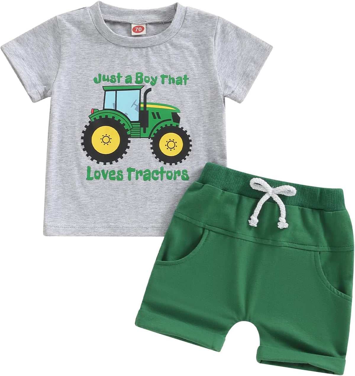 BemeyourBBs Toddler Baby Boy Summer Clothes Funny Letter T Shirt Elastic Waist Pockets Shorts Set 2 Piece Outfit