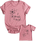 Mom and Daughter Matching Outfits I Made a Wish Mommy and Me Shirts Mom and Baby Matching Shirt