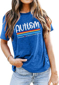 Autism Aawareness Shirt Women Autism Acceptance Shirts Mental Health Tees Casual Inspirational Short Sleeve Tee Tops