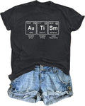 Autism Awareness Shirt Women: Inspirational Tshirts Special Educational T-Shirt Mental Health Tee Autistic Funny Graphic Tops
