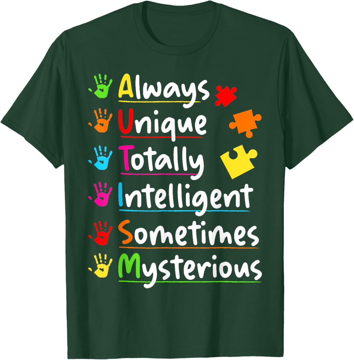 Always Unique Autism Awareness Totally Intelligent Kids