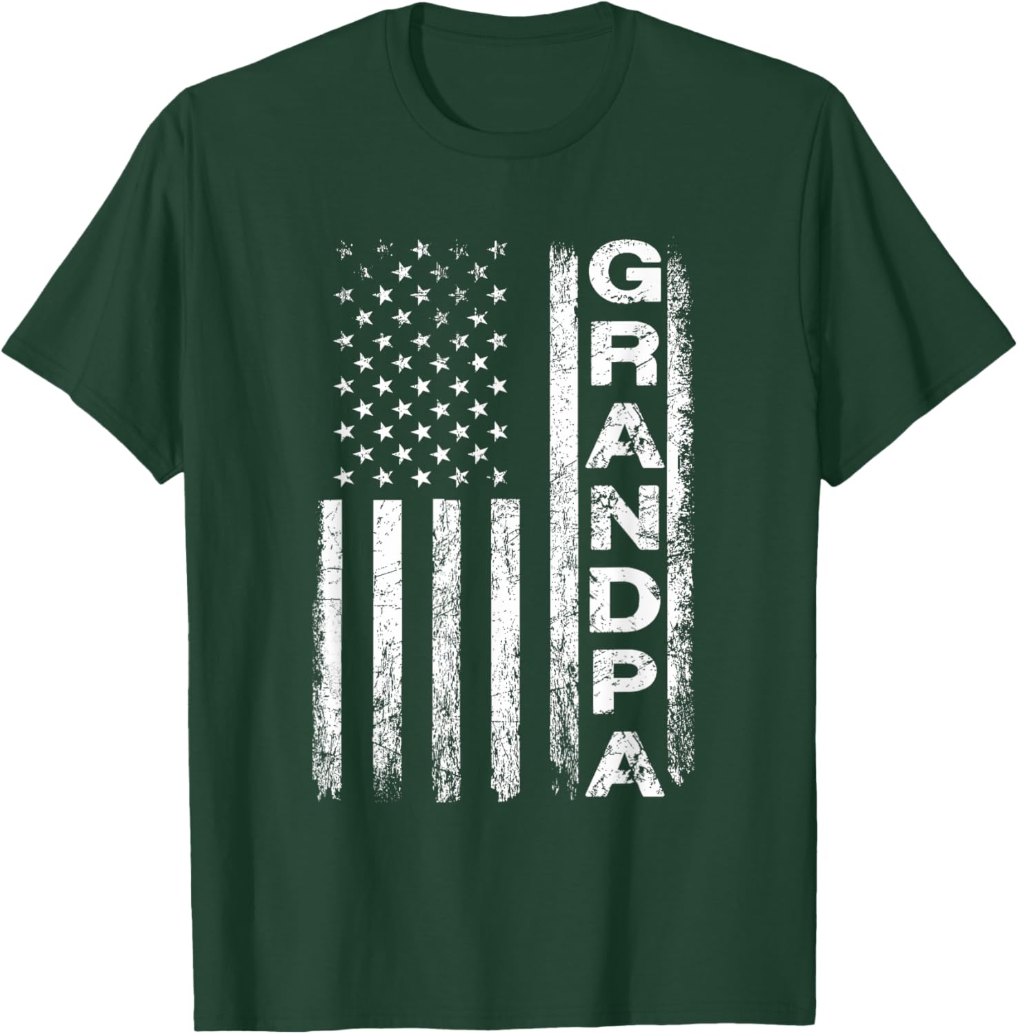 Grandpa Vintage American Flag Father's Day 4th of July Papa