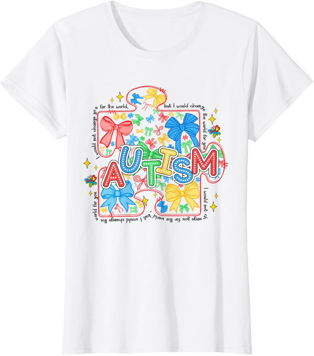 Autism Awareness Coquette Bow Autism Awareness Puzzle Piece