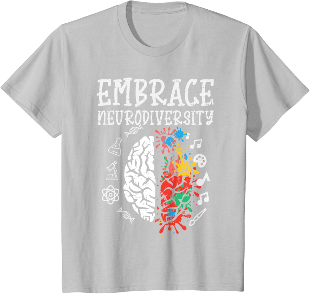 Embrace Neurodiversity Autism Awareness ASD Men Women Kids