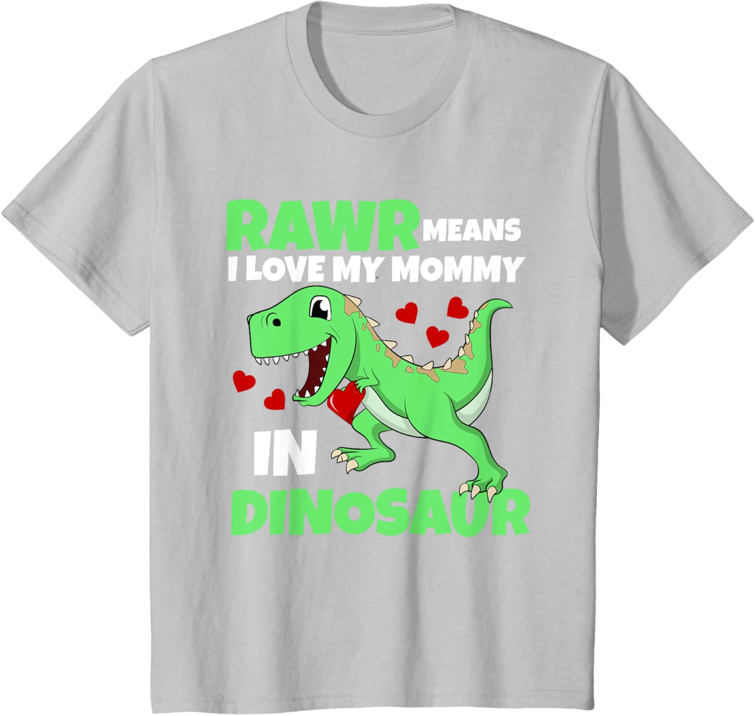 Kids I Love My Mommy Rawr Dinosaur Mom Mother's Day Toddler Boy Mother Shirt