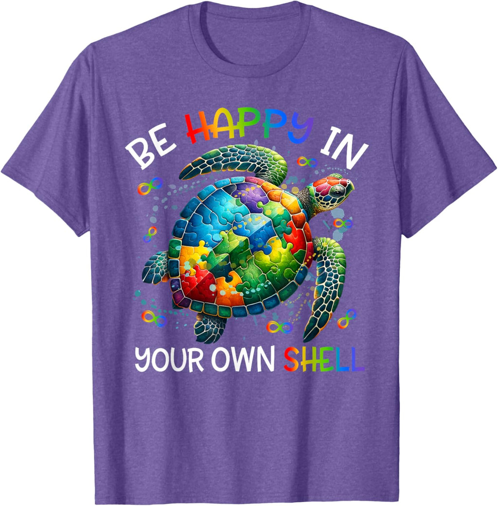 Puzzle Turtle Be Happy In Your Own Shell Autism Awareness