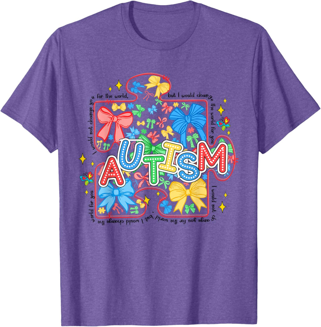 Autism Awareness Coquette Bow Autism Awareness Puzzle Piece