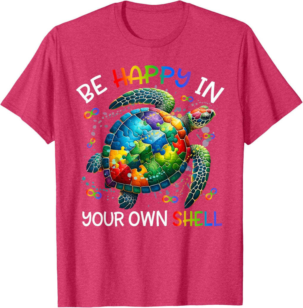 Puzzle Turtle Be Happy In Your Own Shell Autism Awareness
