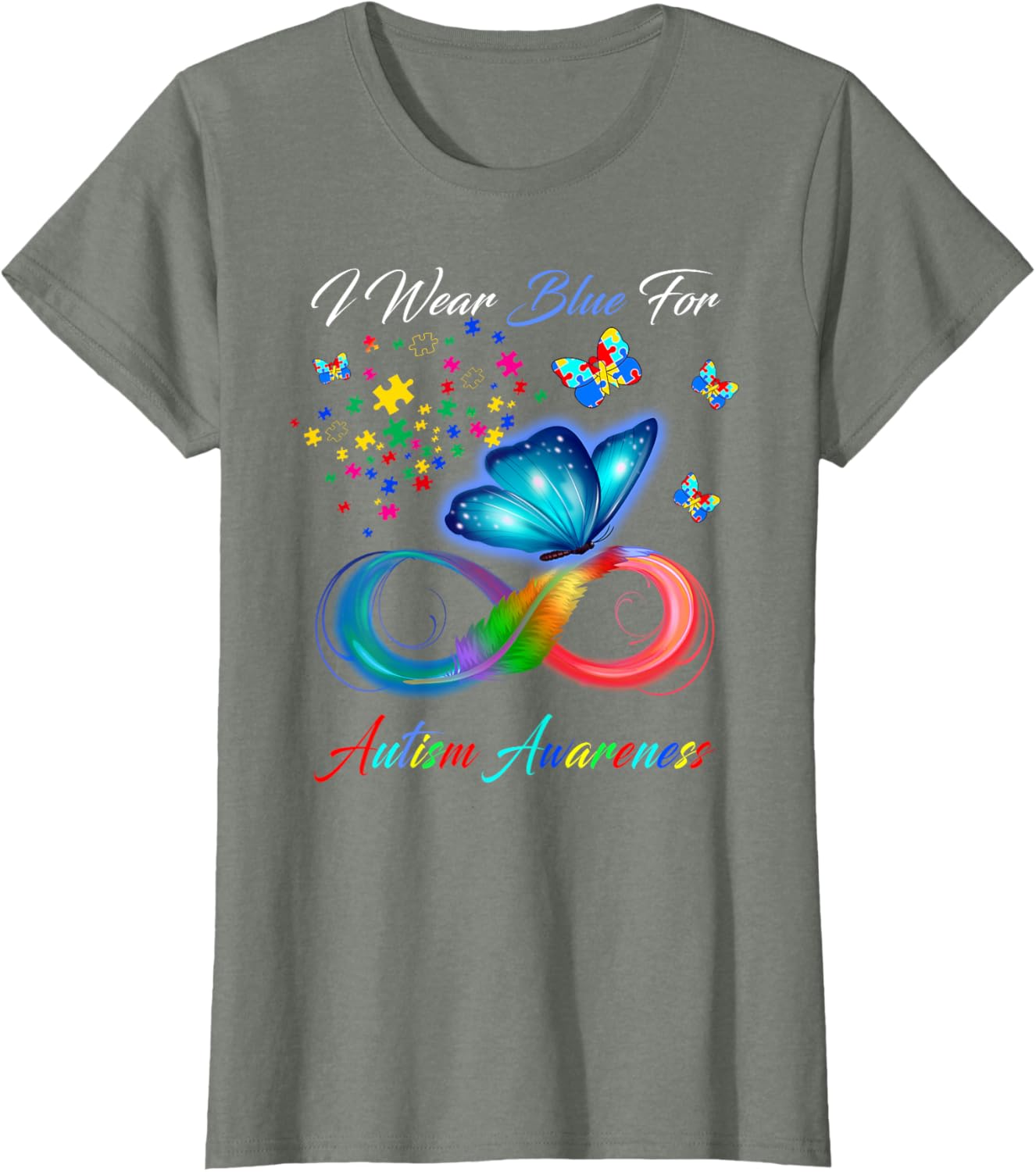 I Wear Blue For Autism Awareness - Autism Awareness Month