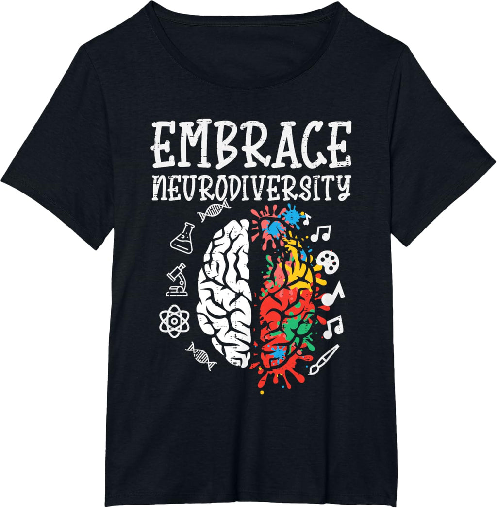 Embrace Neurodiversity Autism Awareness ASD Men Women Kids
