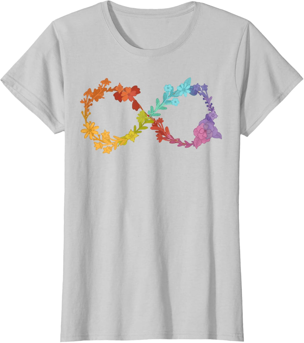 Floral Neurodiversity Infinity Symbol Autism Awareness