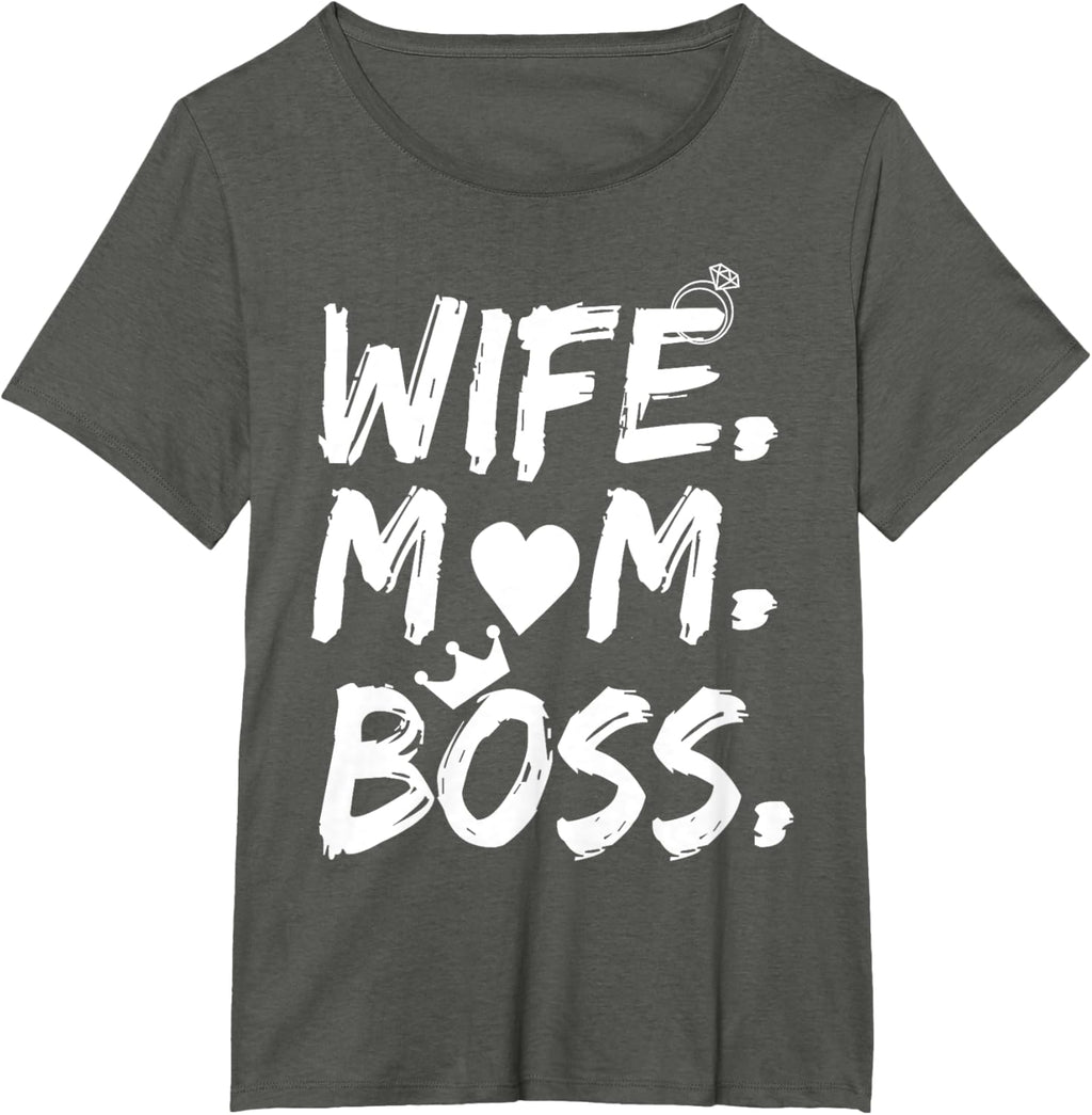 T-shirt for Wife Mom Boss Funny Mother's Day Mother Shirt