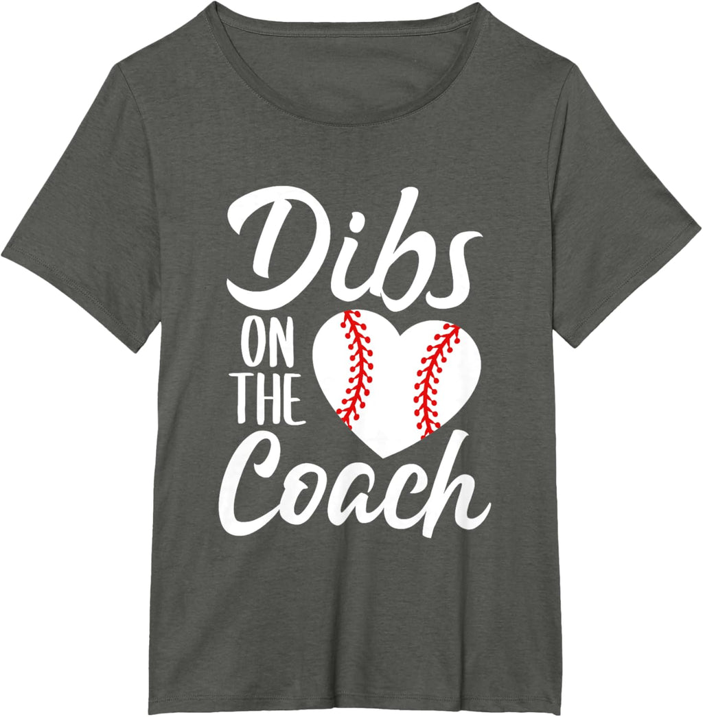 Dibs On The Coach Funny Baseball Heart Cute Mother's Day
