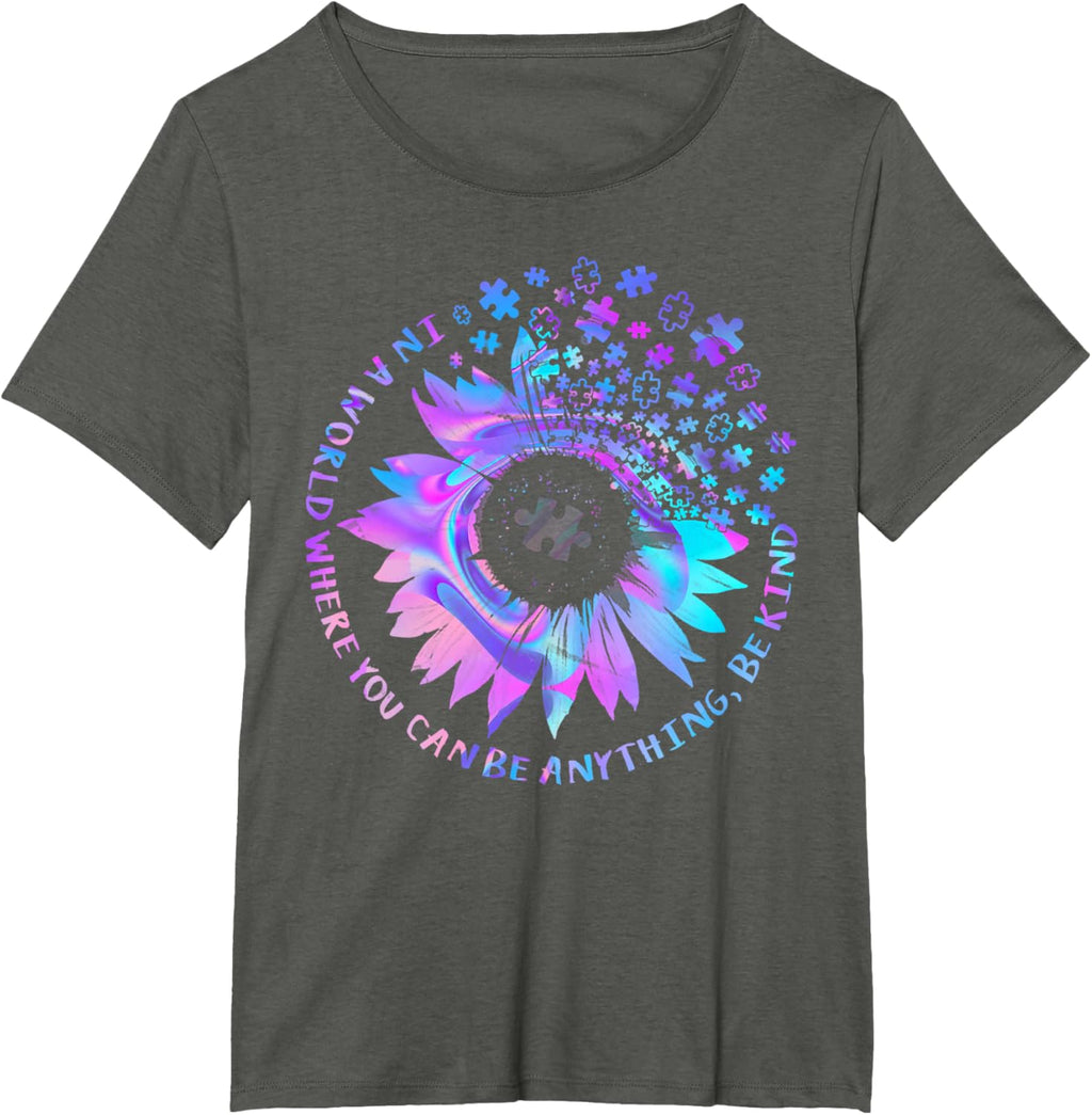 Be Kind Autism Awareness Kindness Sunflower Tie Dye Puzzle