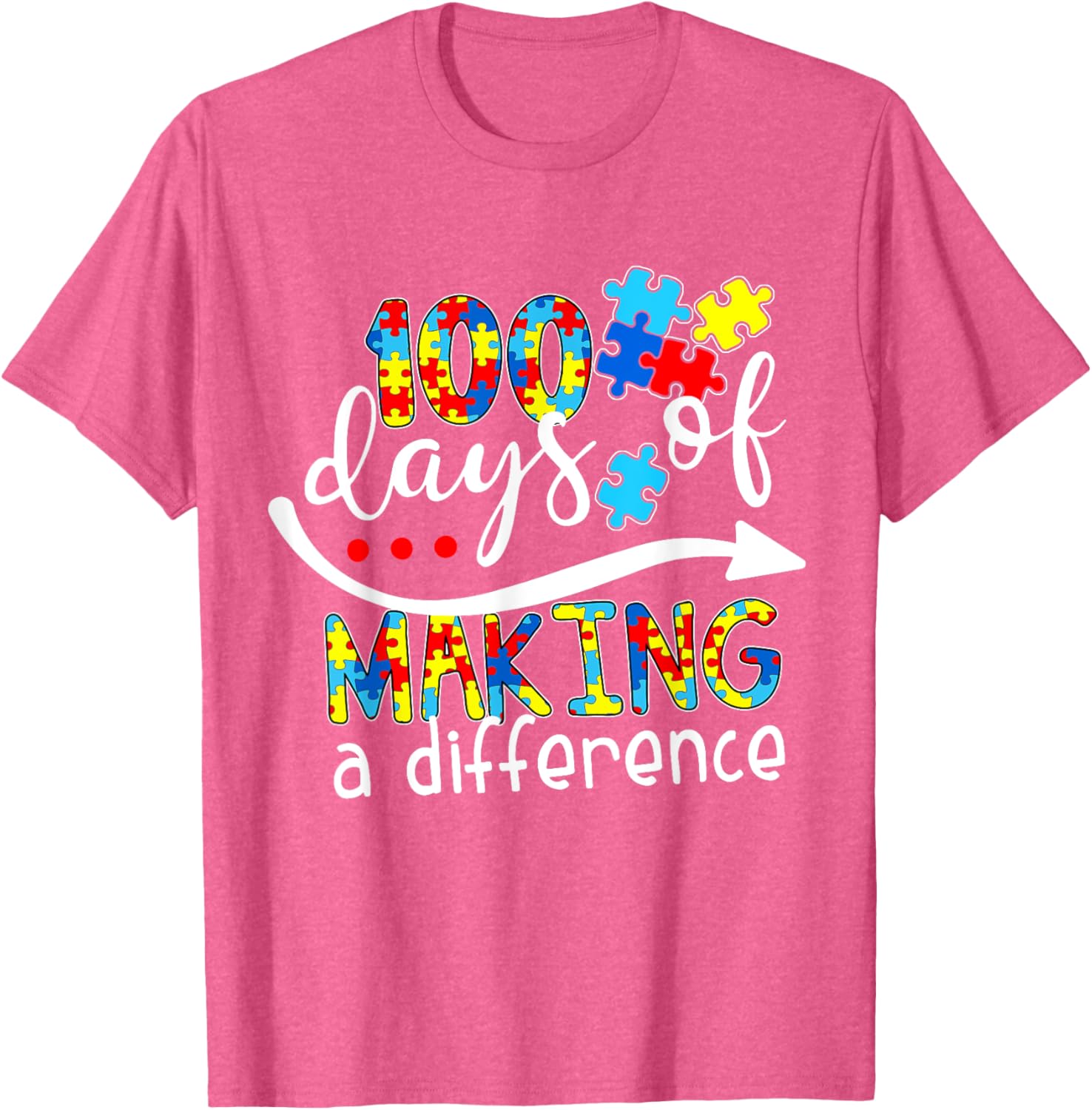 Autism 100 Days 100th day of school teacher autism awareness