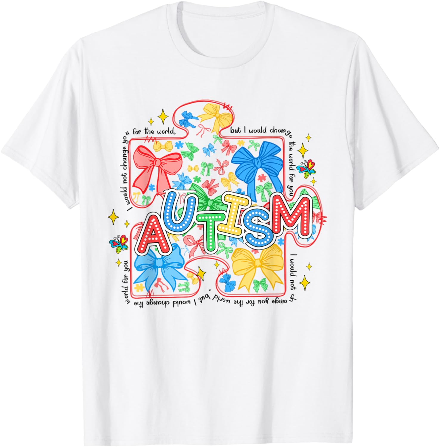 Autism Awareness Coquette Bow Autism Awareness Puzzle Piece