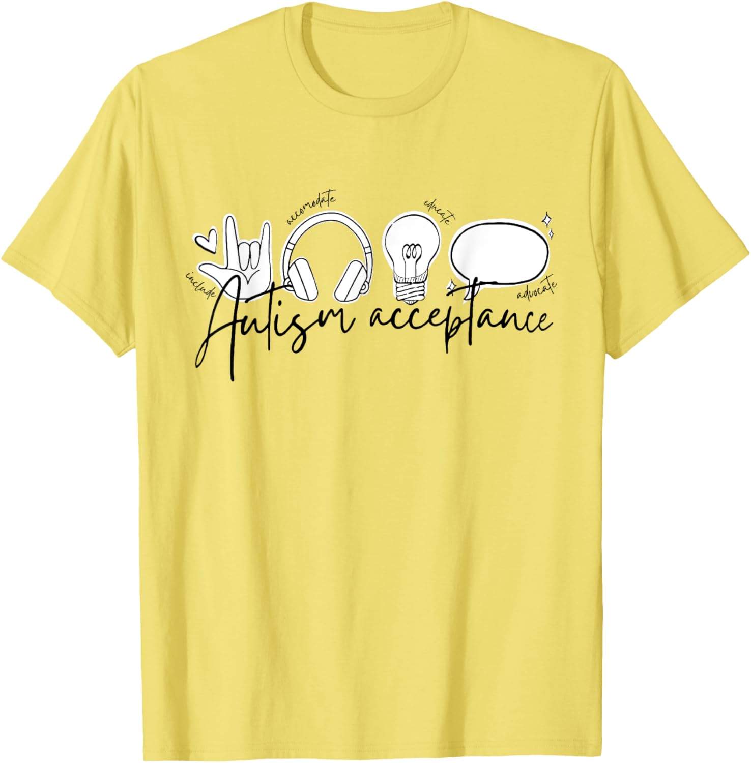 Autism Awareness Acceptance Shirt Support Mom Women Kid