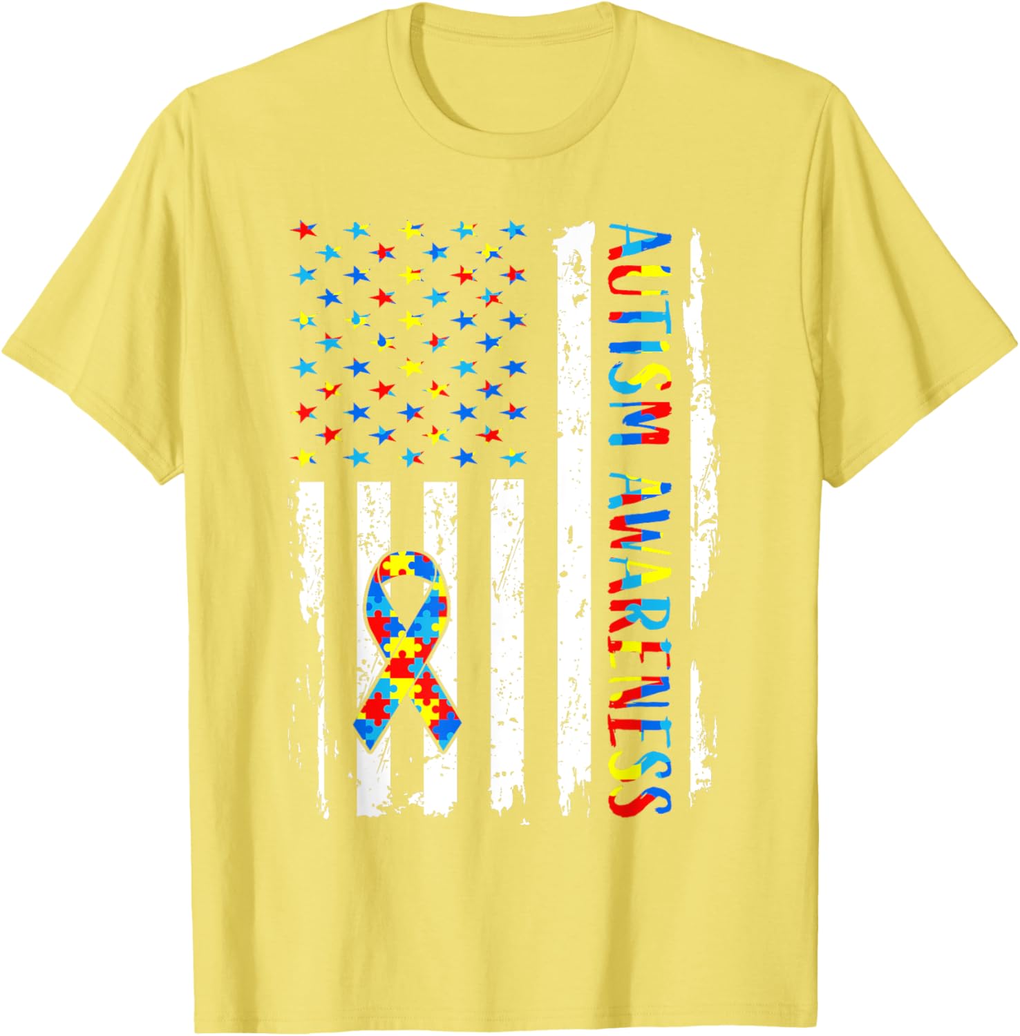 Autism Awareness Mom Dad USA flag Autistic Awareness Autism