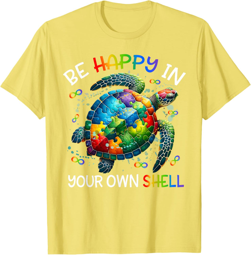 Puzzle Turtle Be Happy In Your Own Shell Autism Awareness