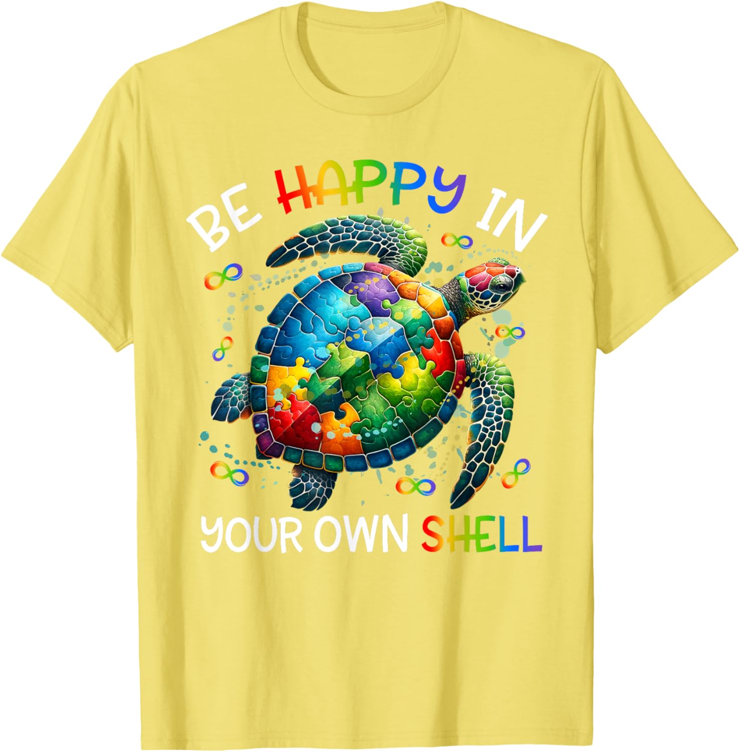 Puzzle Turtle Be Happy In Your Own Shell Autism Awareness