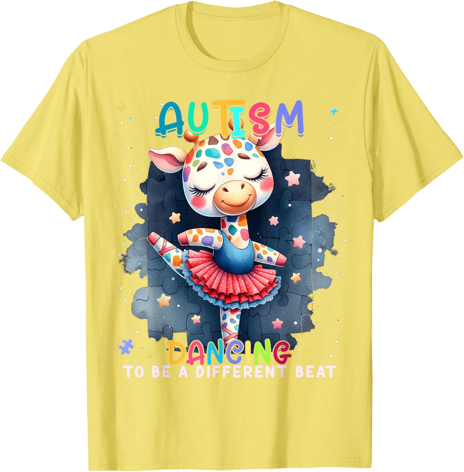 Autism Awareness Cute Unicorn Dancing To A Different Beat