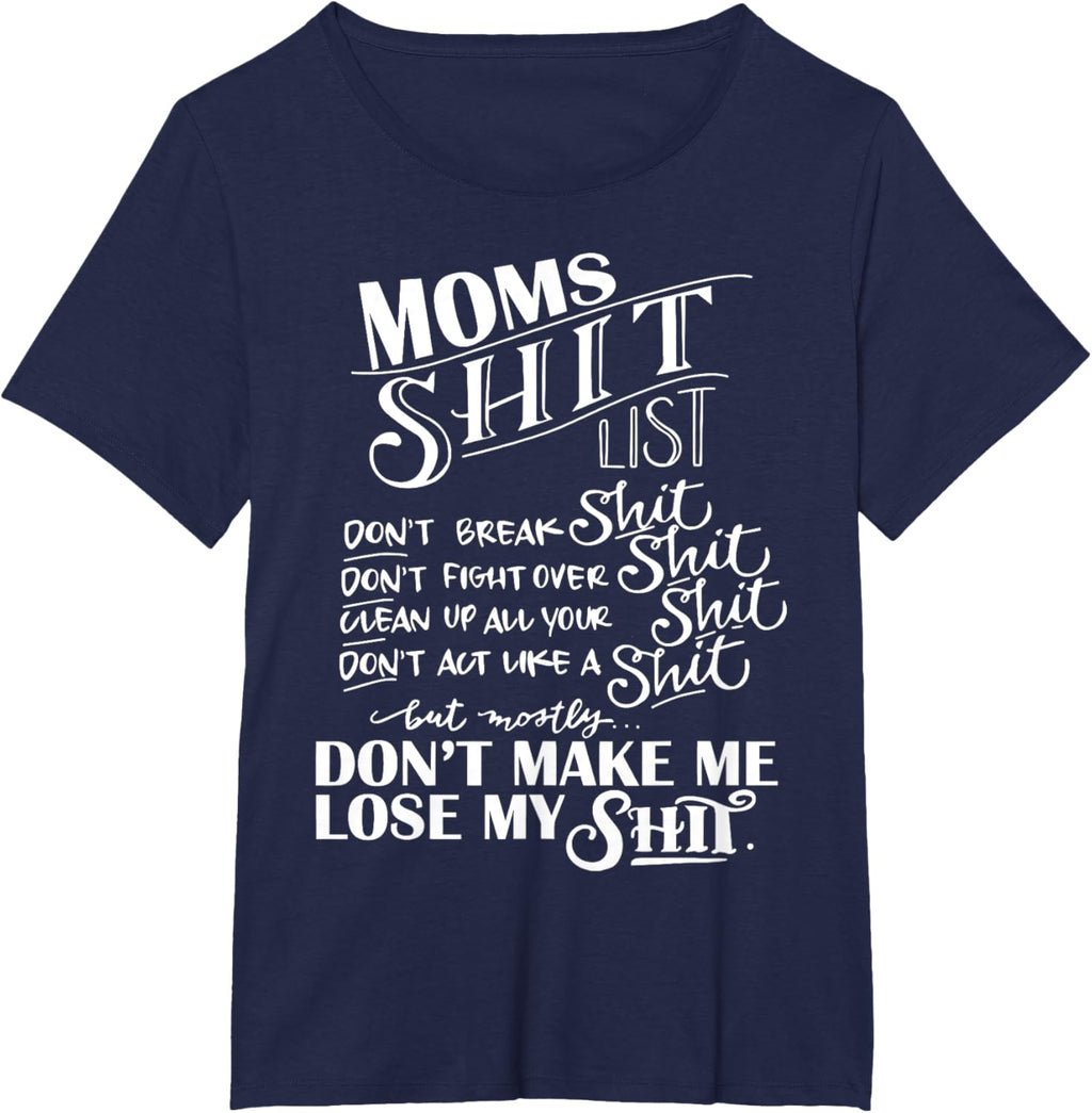 Mom Shit List Momlife Funny Mom Mothers Day
