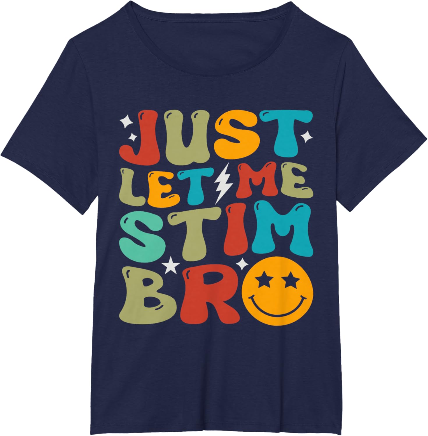 Groovy Just Let Me Stim Bro Kids Boys Funny Autism Awareness