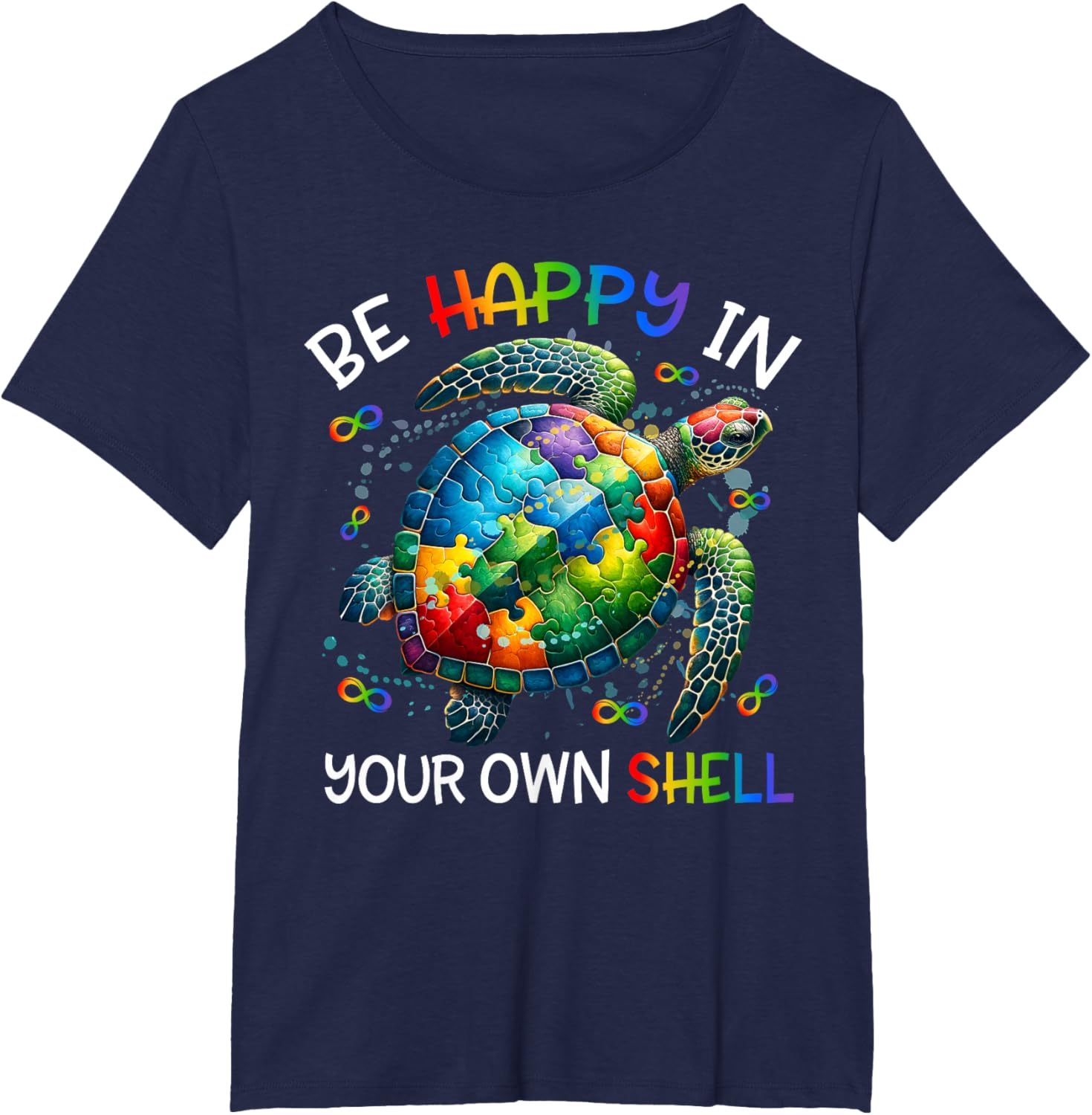 Puzzle Turtle Be Happy In Your Own Shell Autism Awareness