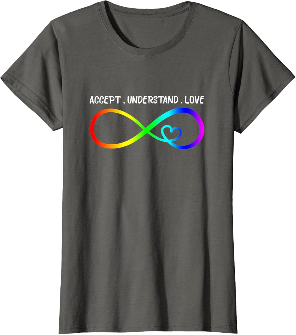 Accept Understand Love Heart Infinity Autism Awareness