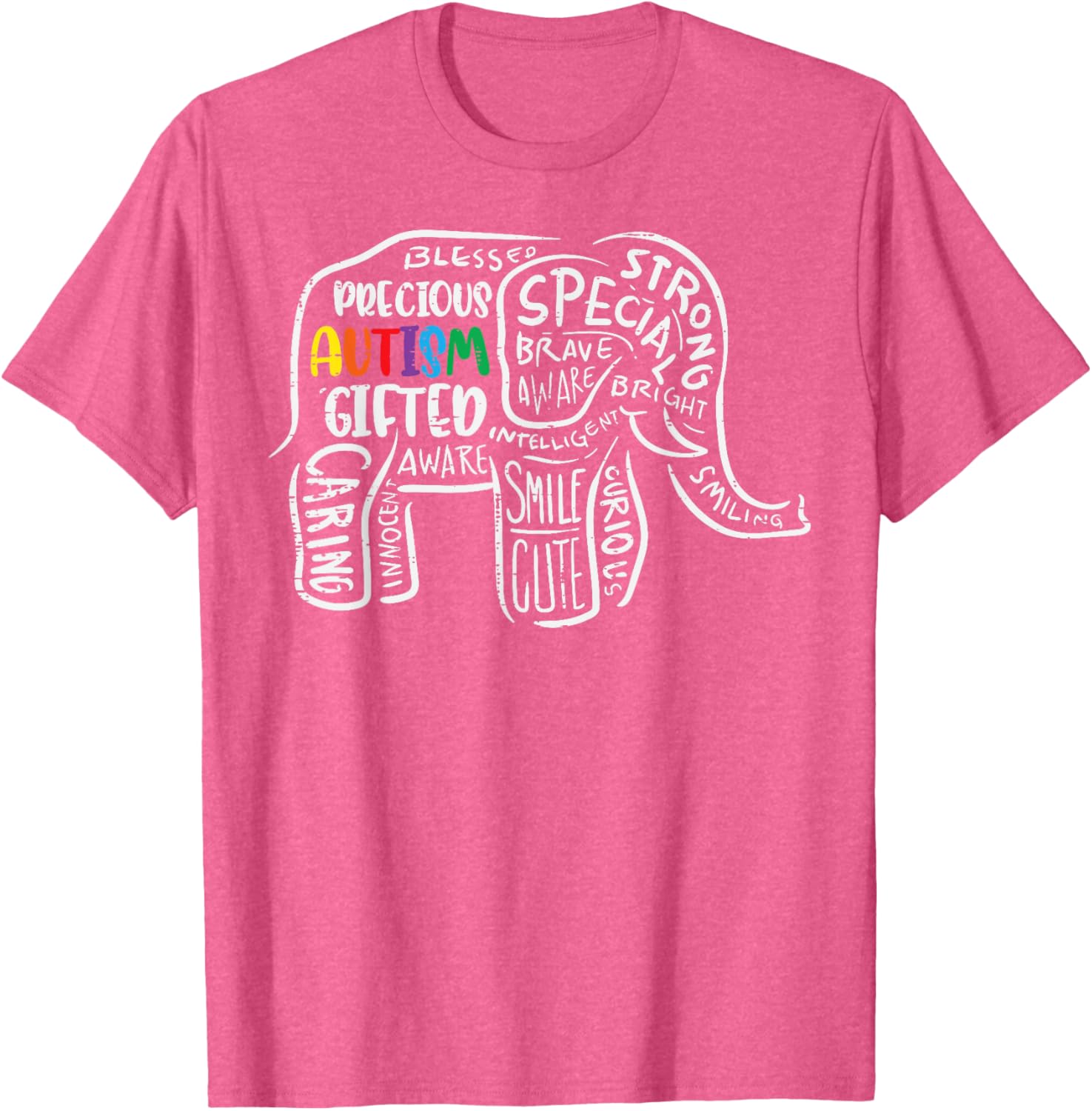 Autism Awareness Elephant Acceptance Autistic Men Women Kids