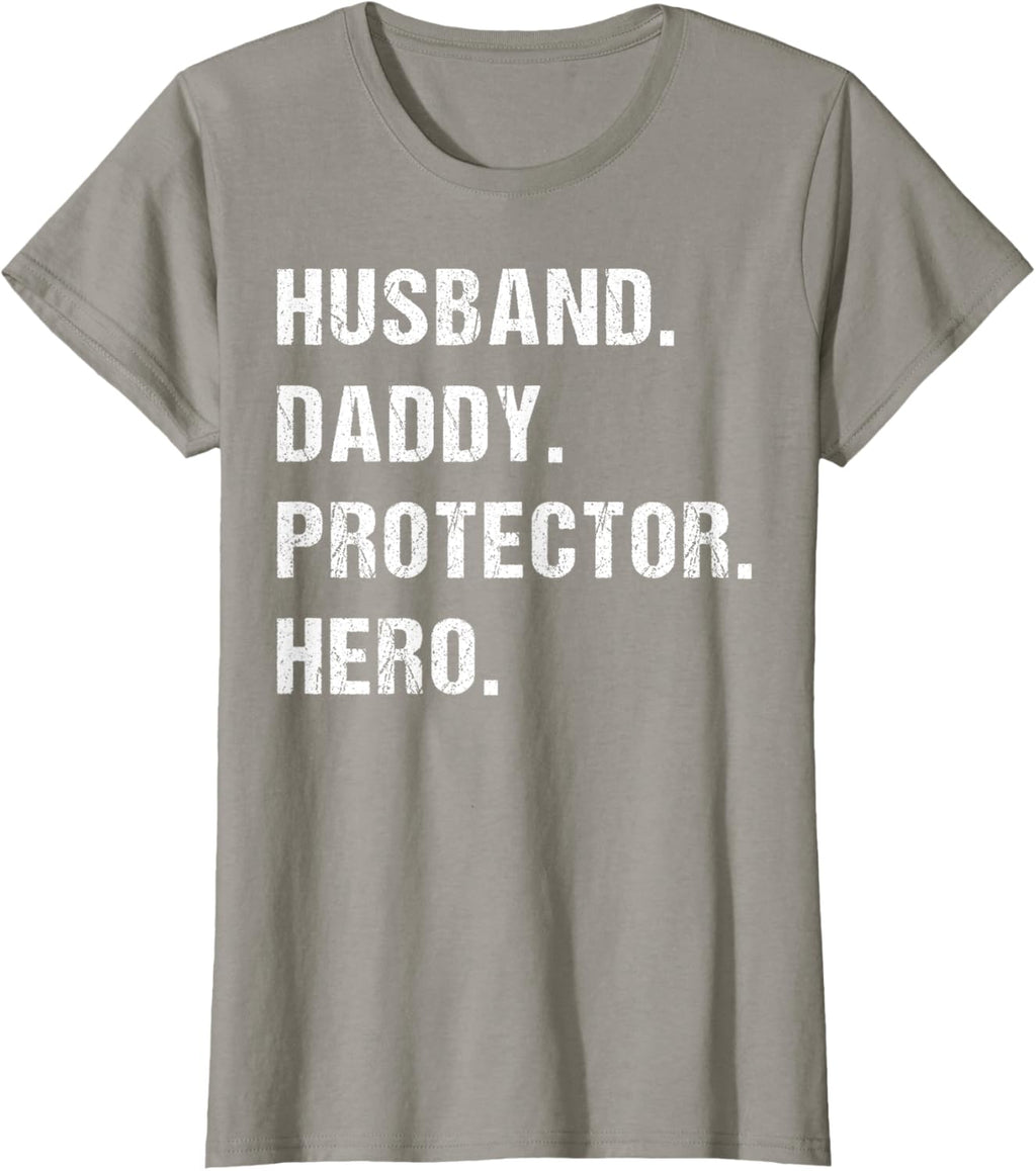 Husband Daddy Protector Hero Fathers Day Gift For Dad Wife