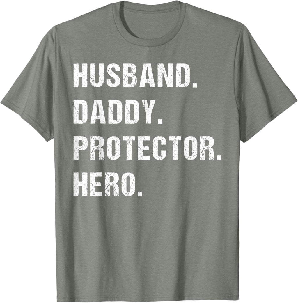Husband Daddy Protector Hero Fathers Day Gift For Dad Wife