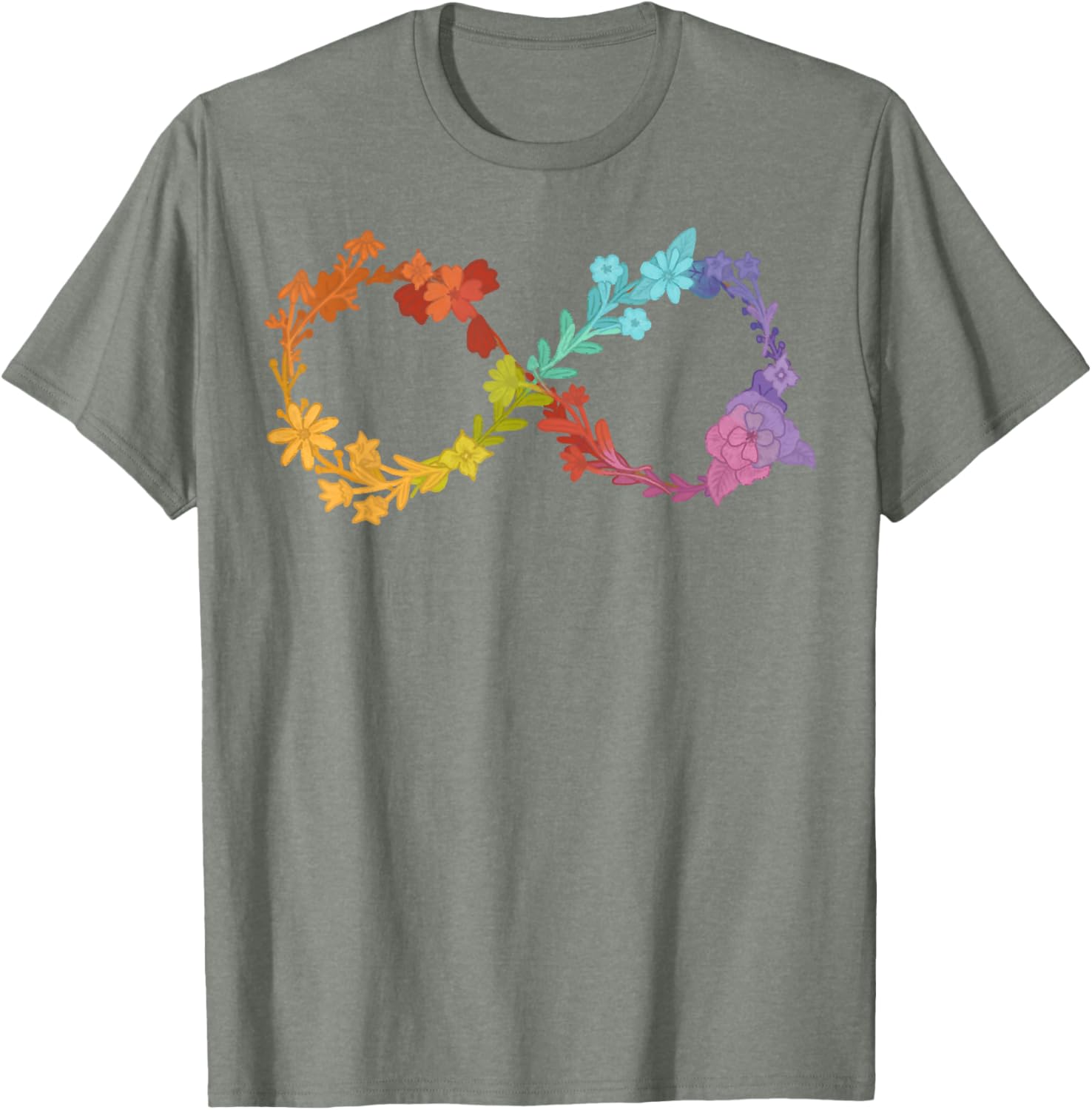 Floral Neurodiversity Infinity Symbol Autism Awareness